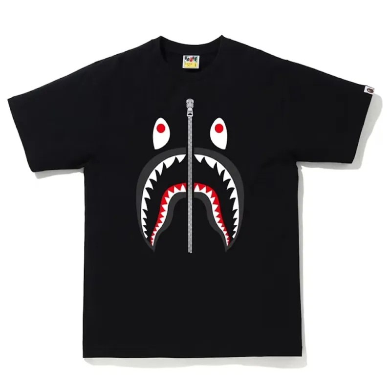Bape Shark Tee Black/Black sold by PLUS