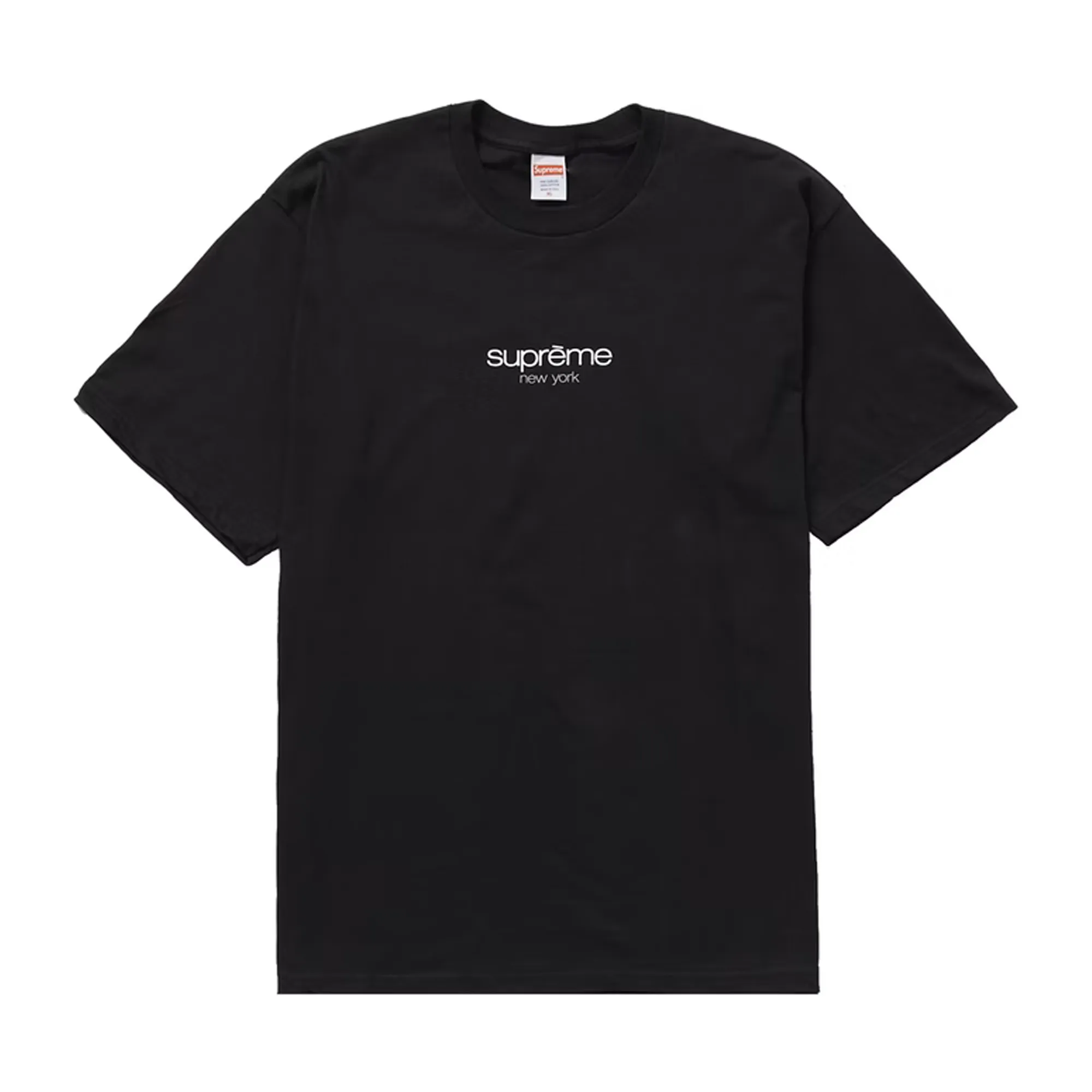 Supreme Classic Logo Tee Black sold by PLUS