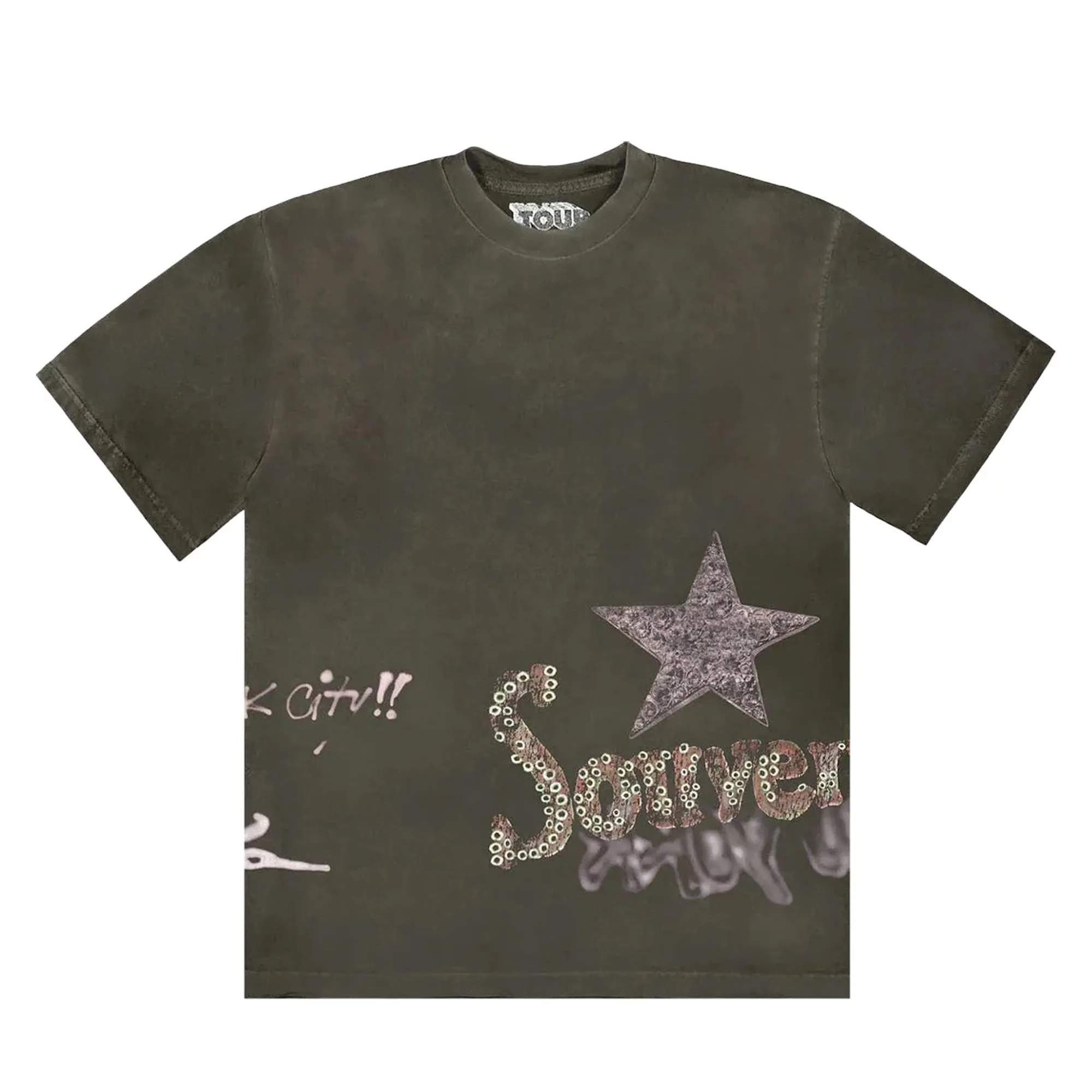 Travis Scott Utopia in NYC Tee Vintage Black sold by PLUS product image thumbnail 2