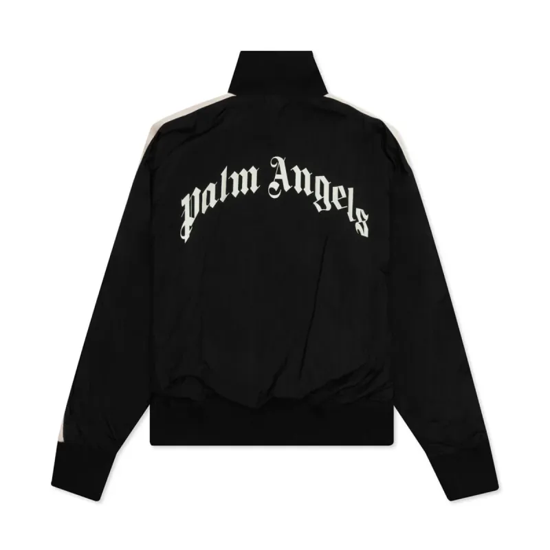 Palm Angeles Curved Logo WR Track Jacket Black/White sold by PLUS