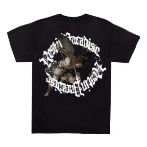 Revenge x Anuel St. Michael Tee Black sold by PLUS