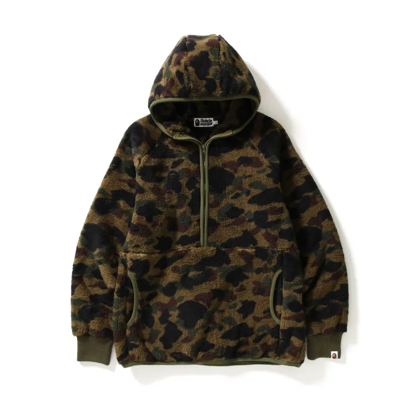 Bape 1st Camo Boa Half Zip Hoodie Green sold by PLUS