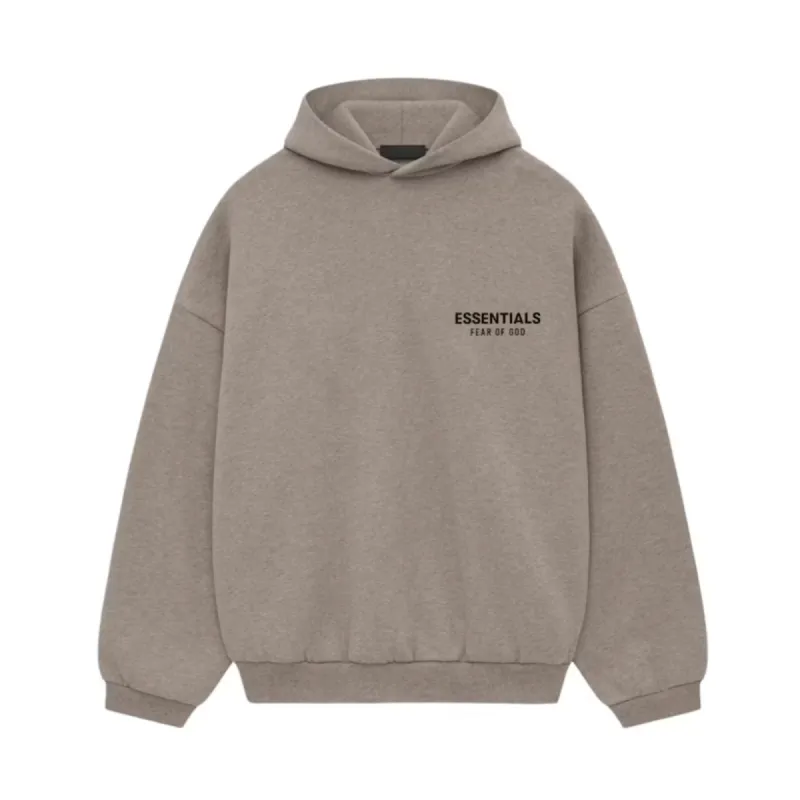 FOG Essentials SS25  Dark Heather Gray Fleece Hoodie sold by PLUS