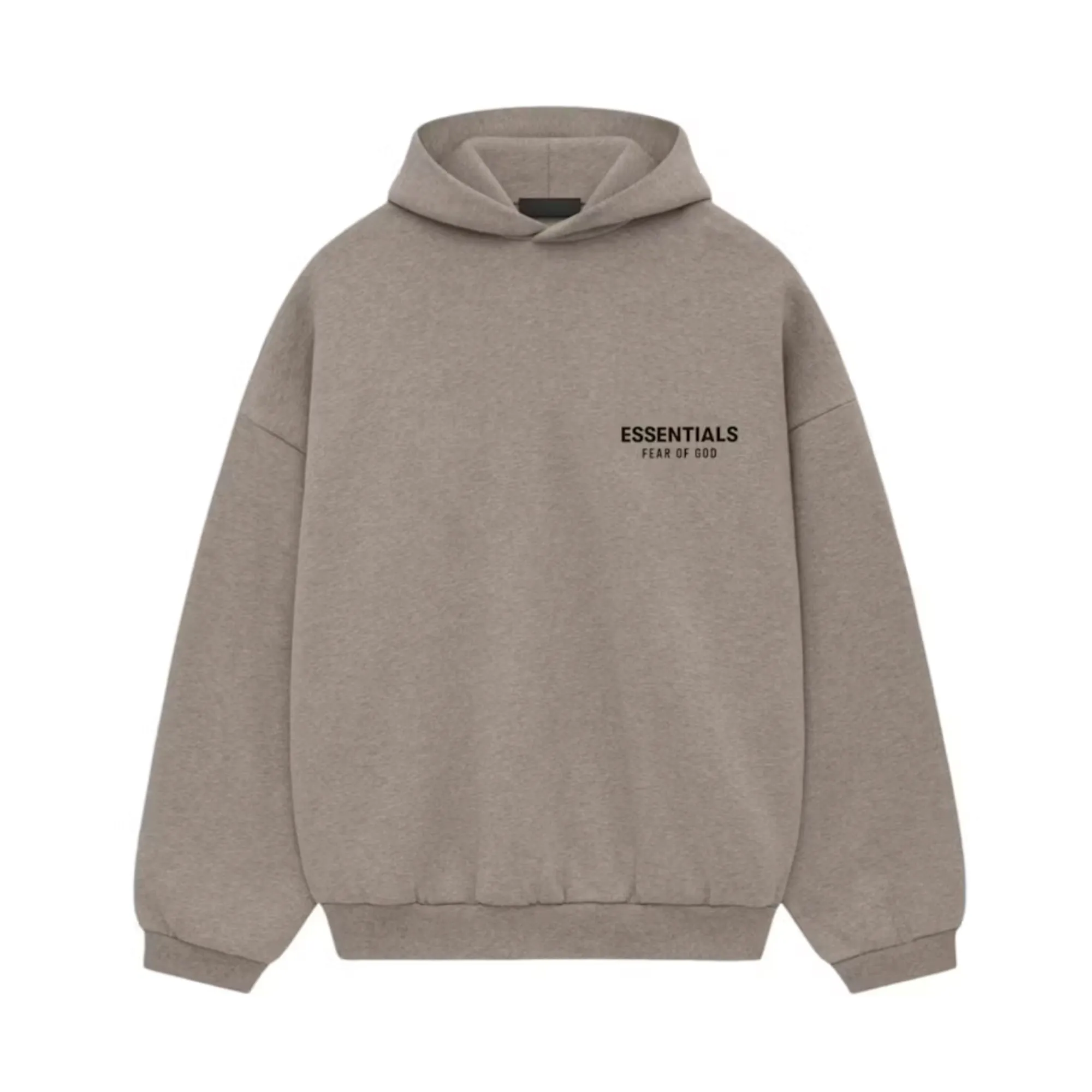 【FOG Essentials】Fleece Hoodie Fleece Hoodie - Black | ESSENTIALS | Fear of God