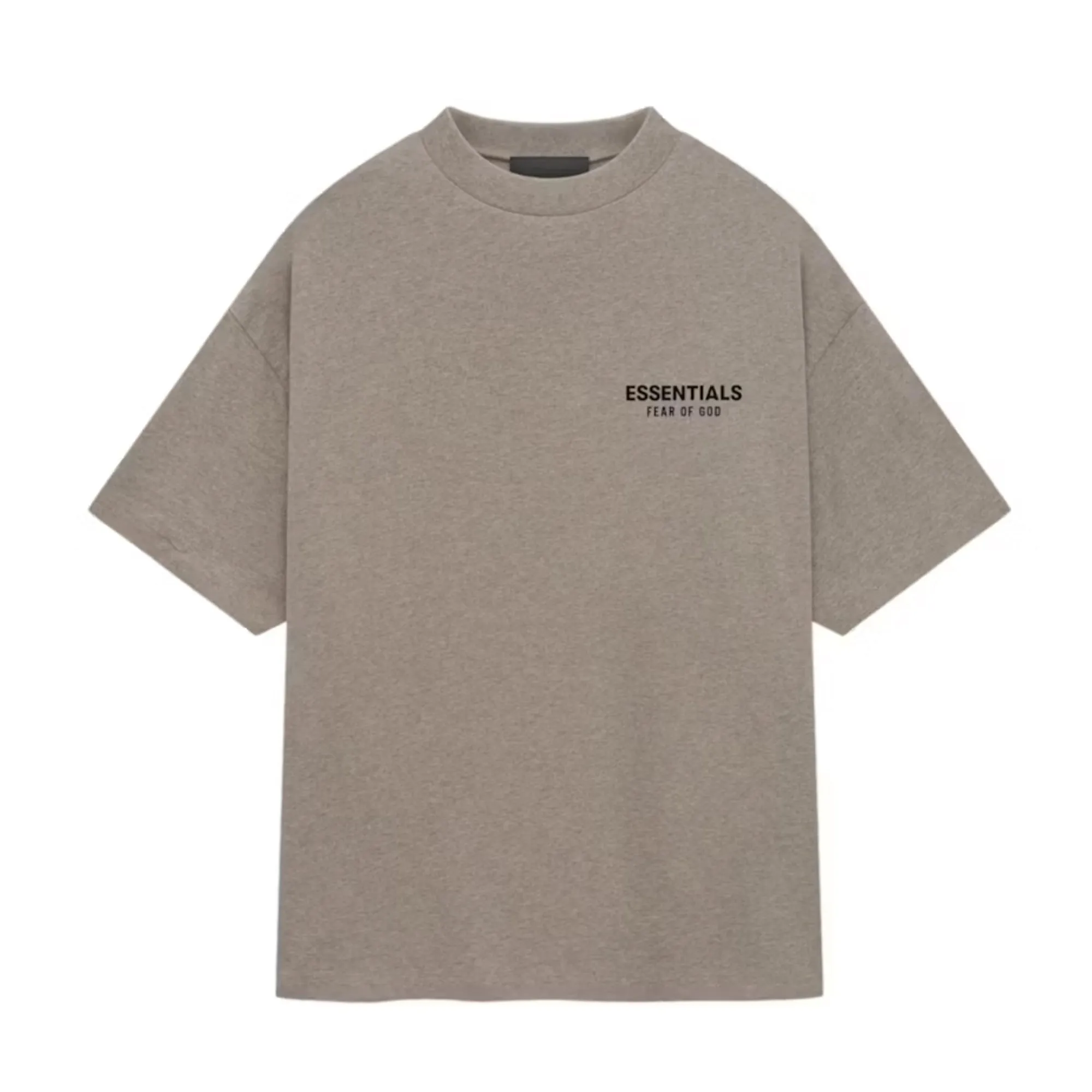 Essentials Dark Heather Grey Jersey Crewneck Tee (SS25) sold by PLUS