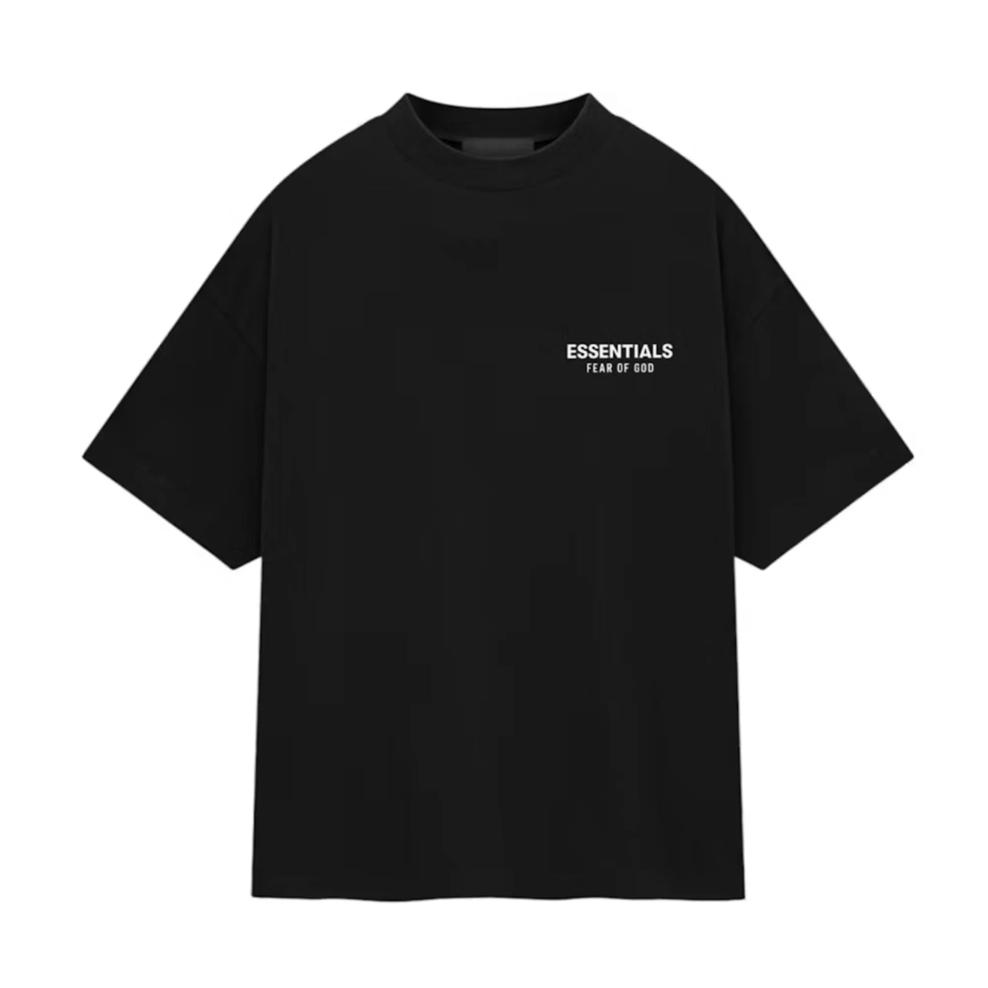 FOG Essentials SS25 Black Jersey Crewneck Tee sold by PLUS