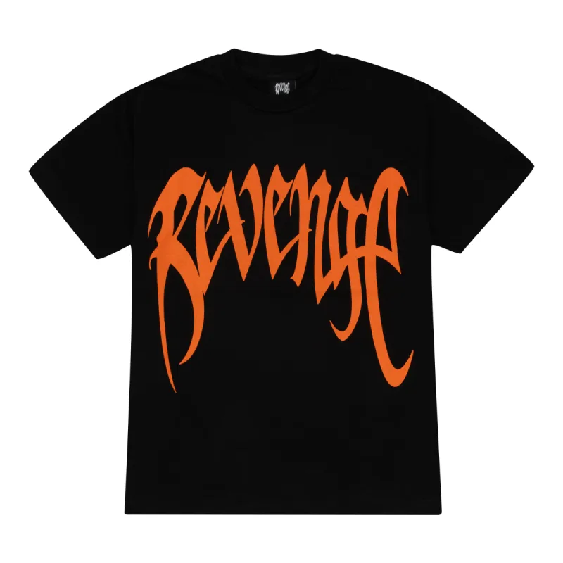 Revenge Orange Arch Logo Tee Black sold by PLUS