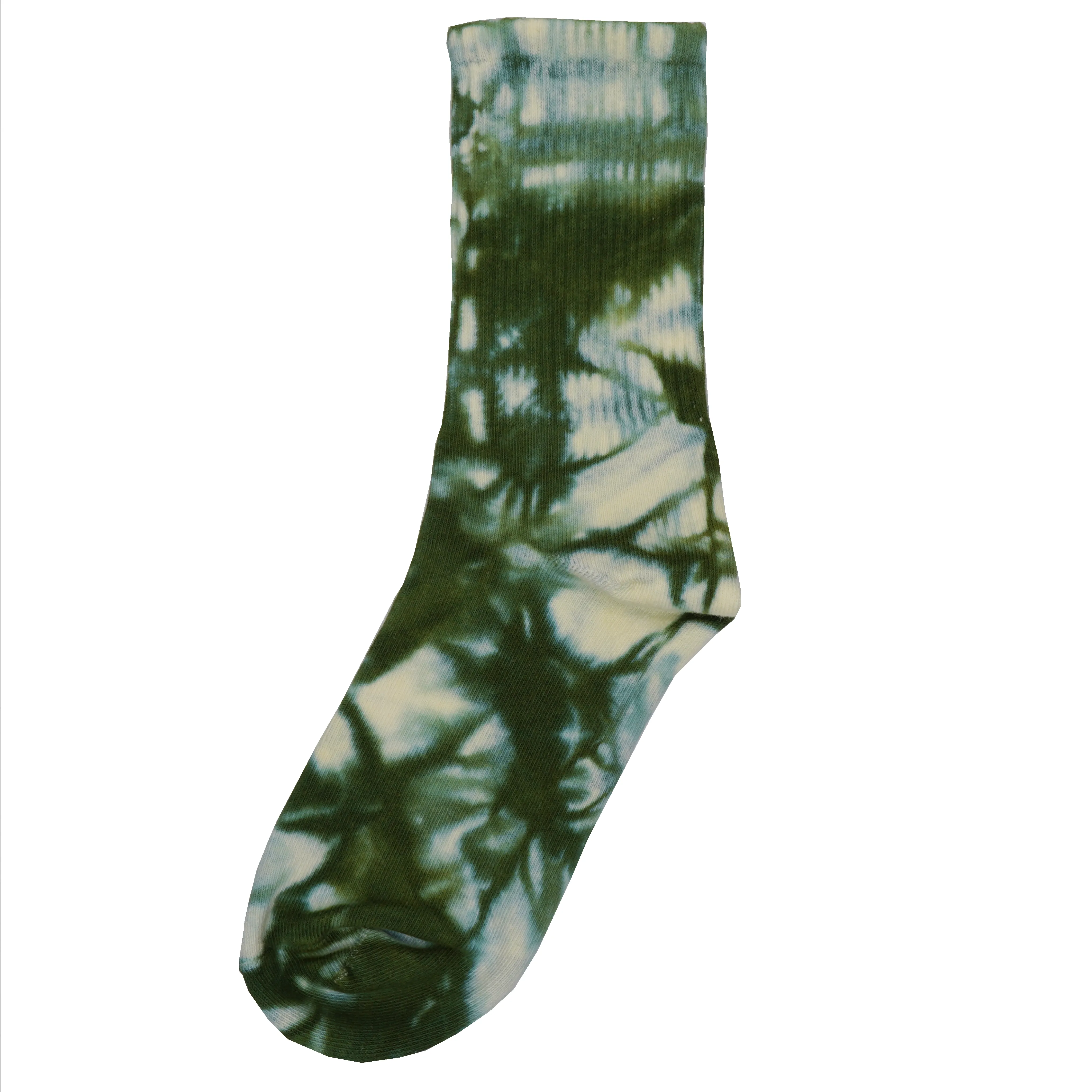 Sole Tie Dye Crew Socks Dark Green sold by PLUS product image thumbnail 2