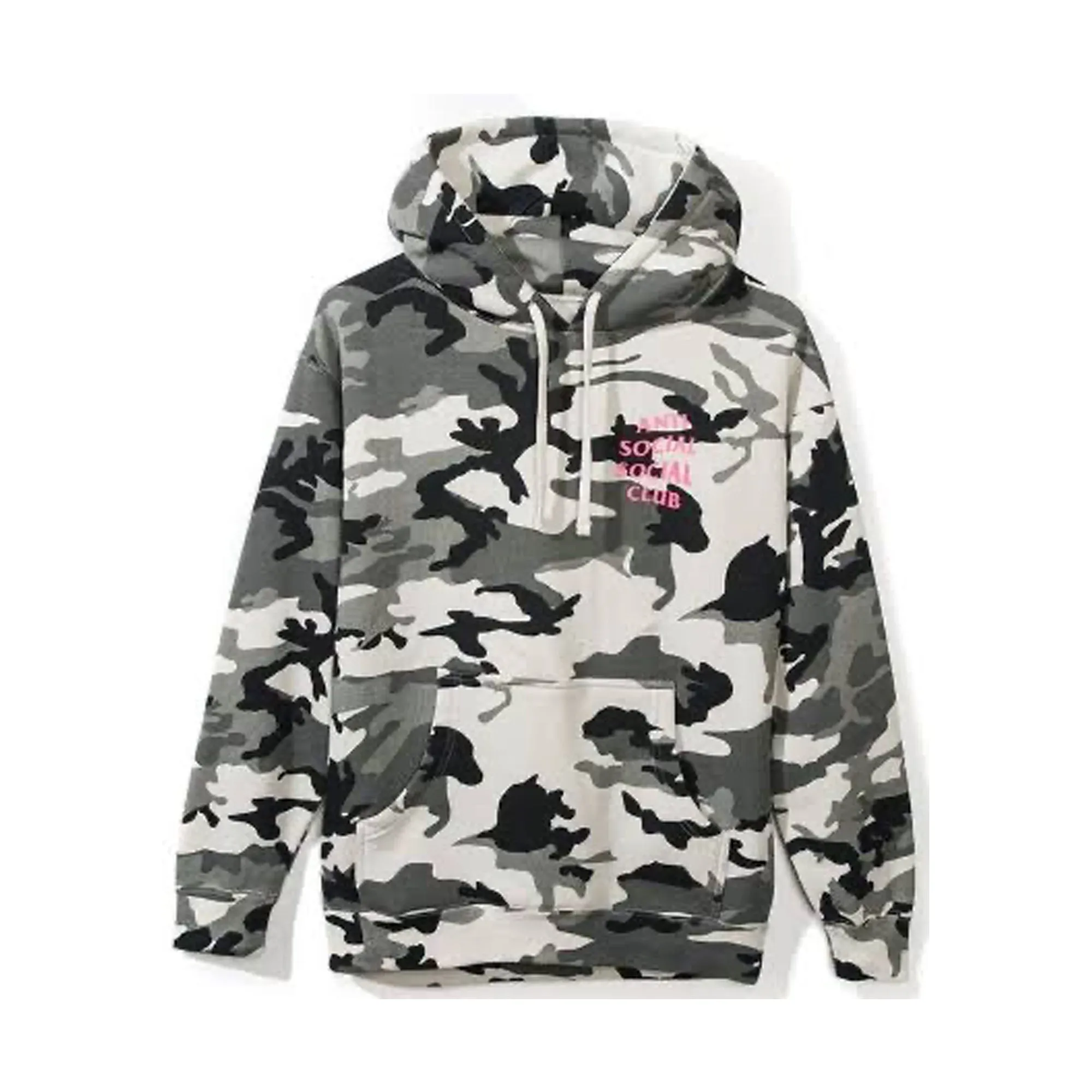 Anti Social Social Club Melrose Ave Snow Camo Hoodie Pink sold by PLUS product image thumbnail 2