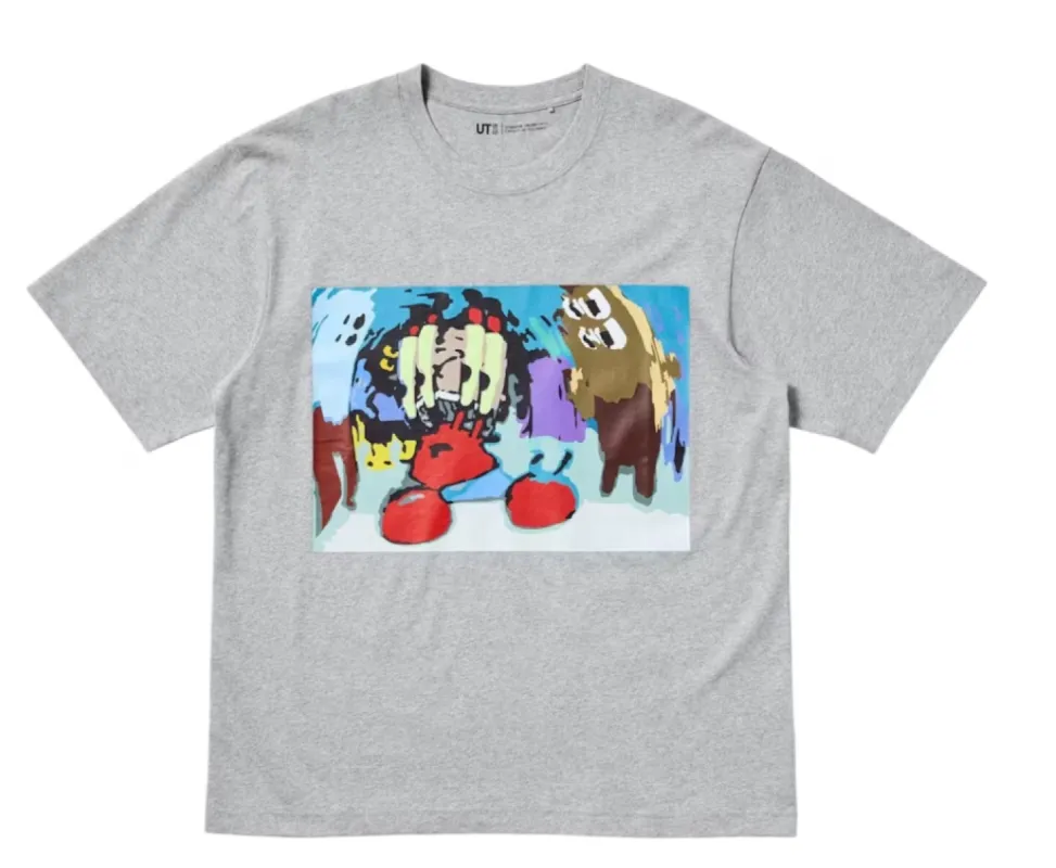 Uniqlo x CPFM Spongebob Squarepants UT Graphic T-Shirt Gray sold by PLUS