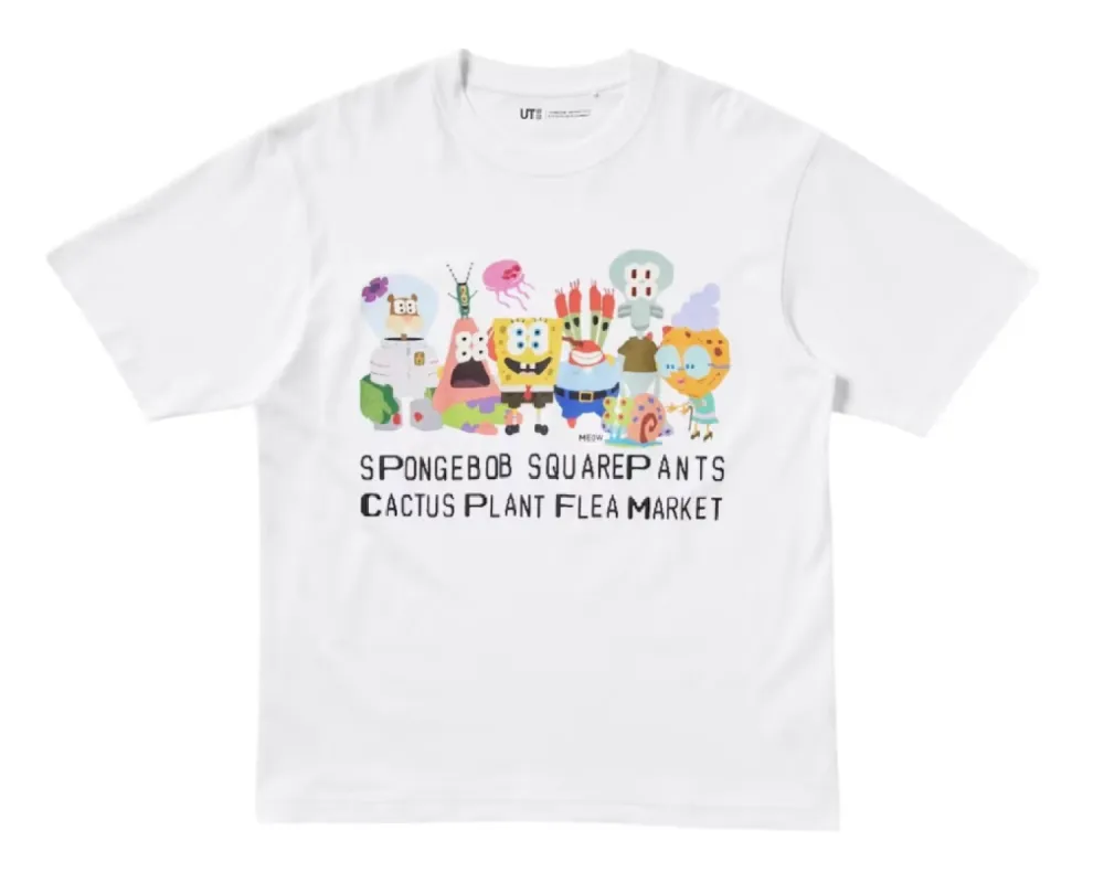 Uniqlo x CPFM Spongebob Squarepants UT Graphic II T-Shirt White sold by PLUS