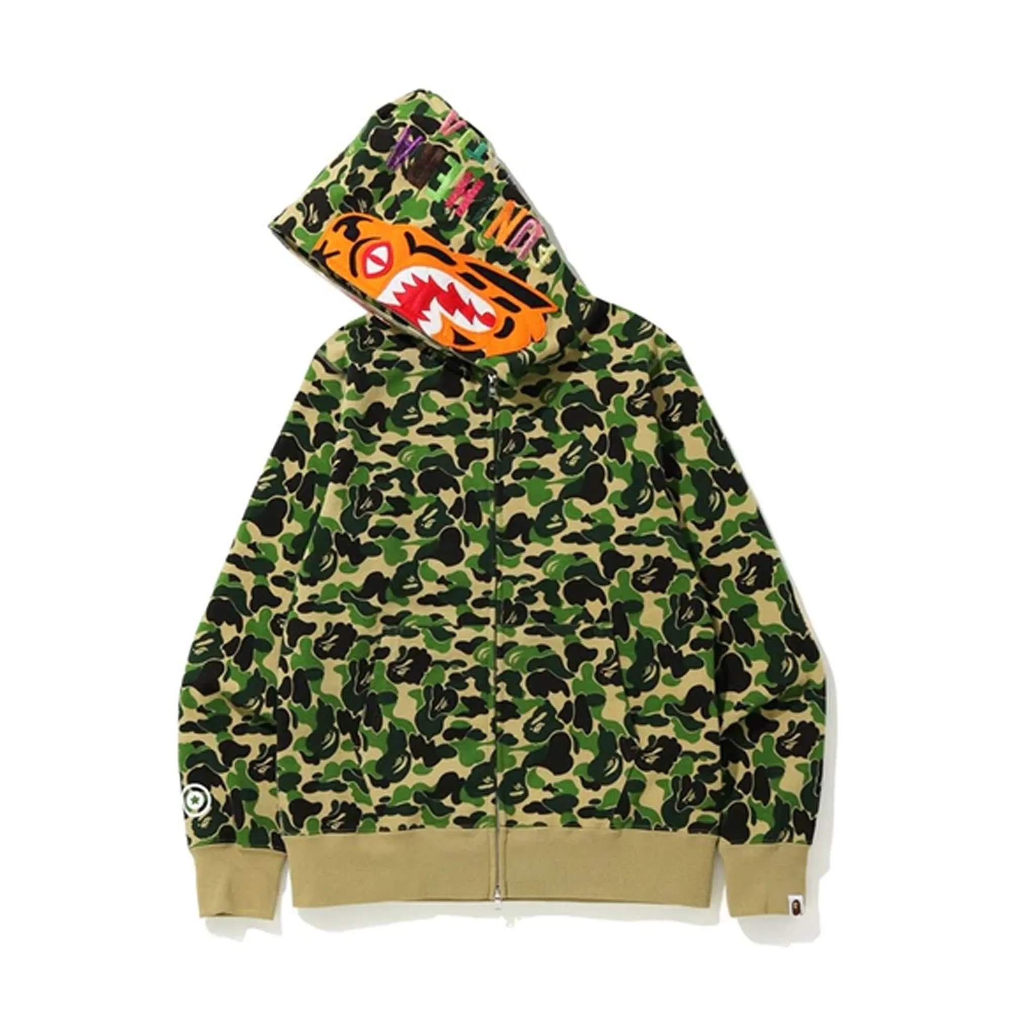 BAPE ABC Camo Tiger Full Zip Hoodie Green sold by PLUS product image thumbnail 2