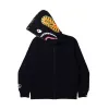 OVO x BAPE Camo Shark Reversible Full-Zip Hoodie Black sold by PLUS