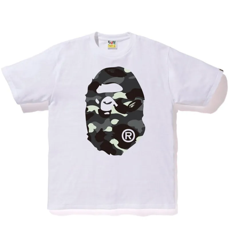 BAPE City Camo Big Ape Head Tee White/Black sold by PLUS