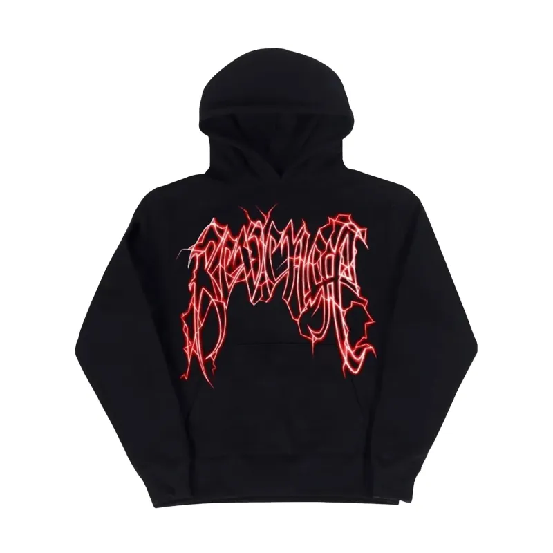 Revenge Thunder Hoodie Black/Red sold by PLUS