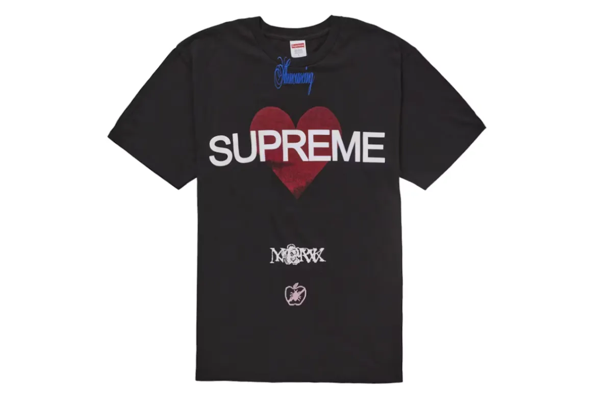 Supreme Announcing Tee Black sold by PLUS