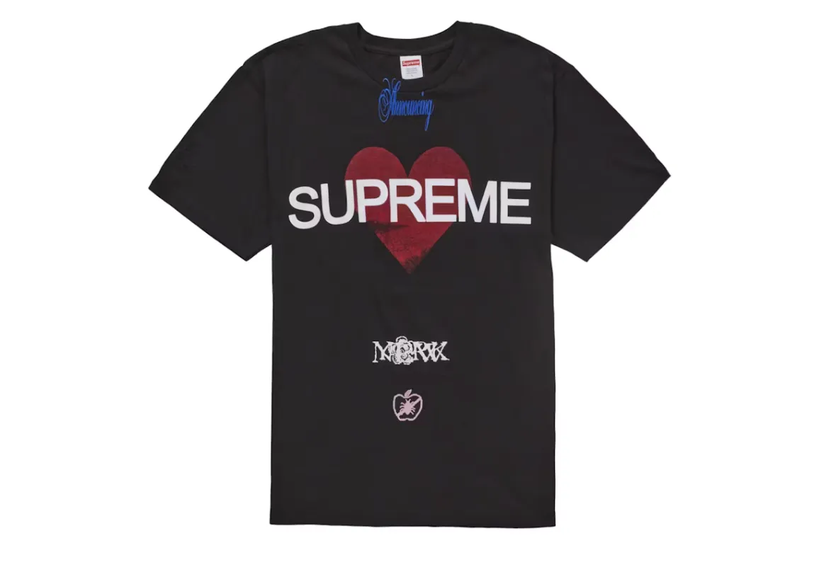 Supreme Announcing Tee Black sold by PLUS