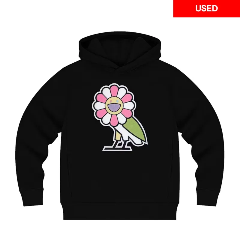 Takashi Murakami x OVO Surplus Flower Owl Hoodie Black (Used) sold by PLUS