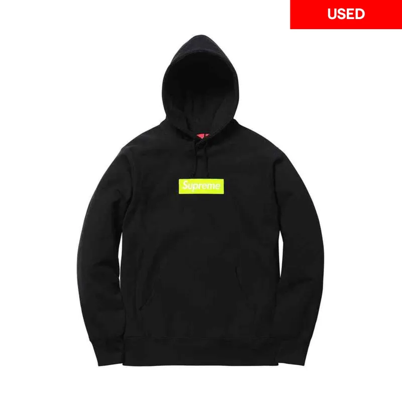 Supreme Box Logo Hooded Sweatshirt (FW17) Black (Used) sold by PLUS