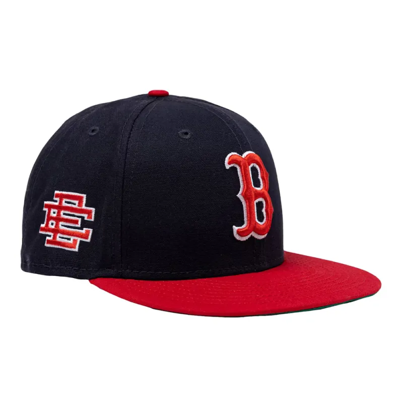 Eric Emanuel EE Boston Red Sox NE 59Fifty Fitted Hat Navy/Red sold by PLUS