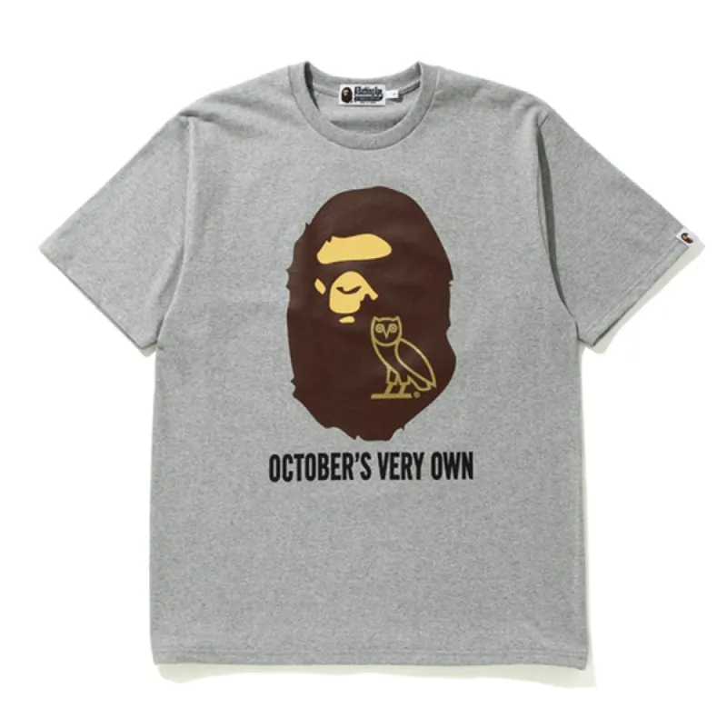 BAPE x OVO Tee Grey sold by PLUS