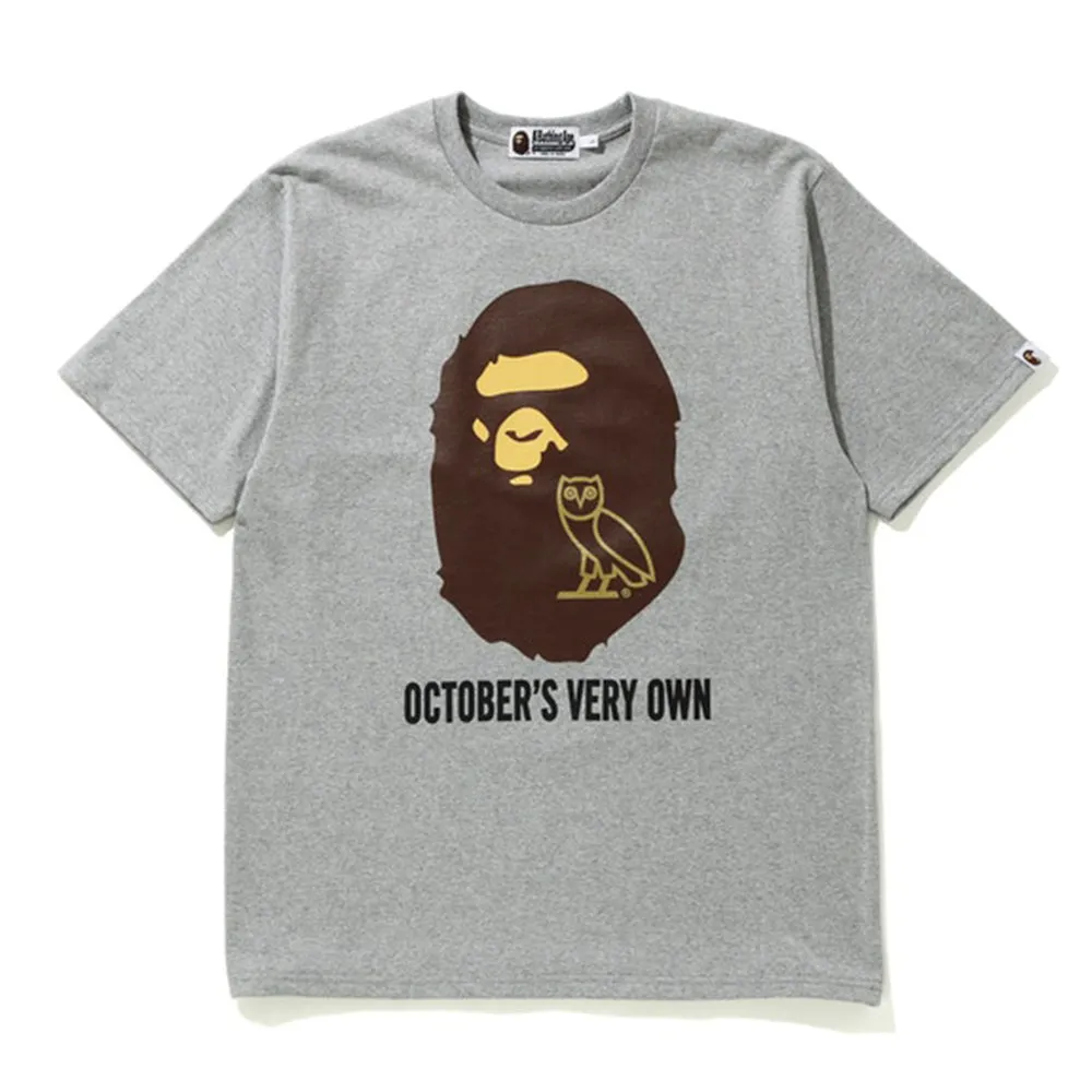 BAPE x OVO Tee Grey sold by PLUS