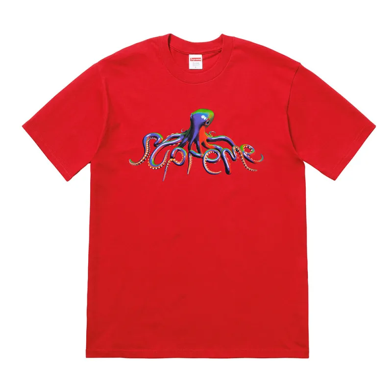 Supreme Tentacles Tee Red sold by PLUS