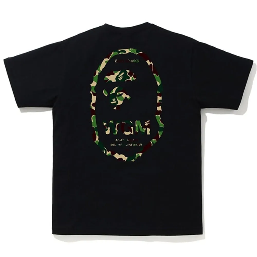 BAPE ABC Camo WGM Ape Head Tee Black/Green sold by PLUS