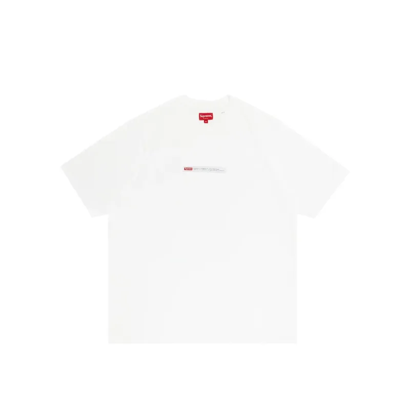Supreme Property Label S/S Top White sold by PLUS