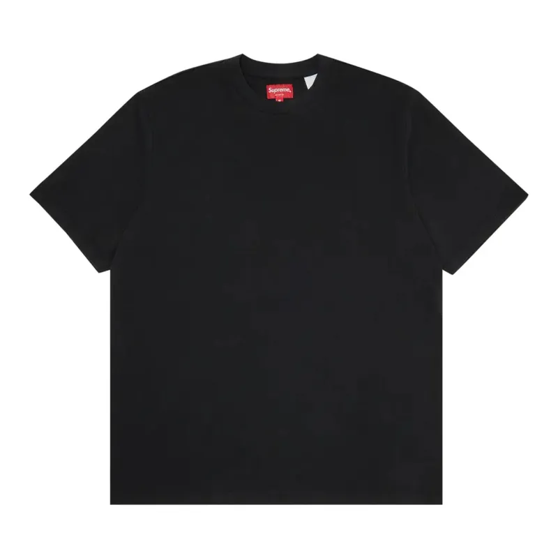 Supreme Contrast Appliqué S/S Top Black sold by PLUS