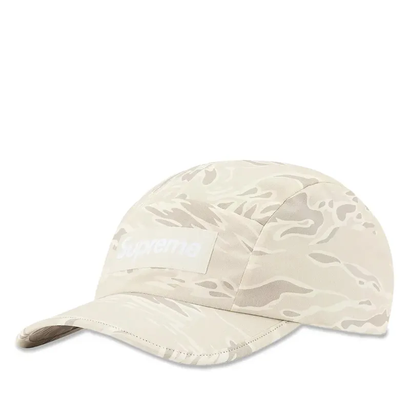 Supreme Tiger Camo Reflective Camp Cap White sold by PLUS
