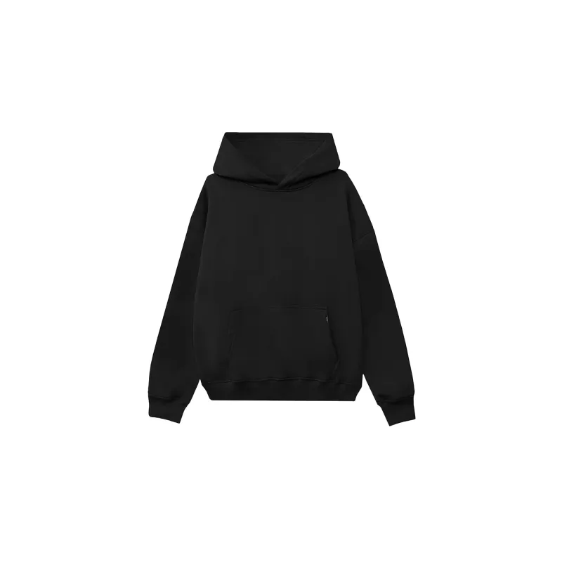 Hours Drop Shoulder Hoodie Black sold by PLUS