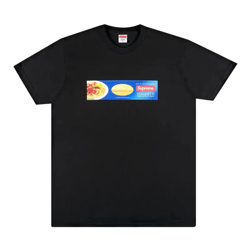 Supreme Spaghetti Tee Black sold by PLUS