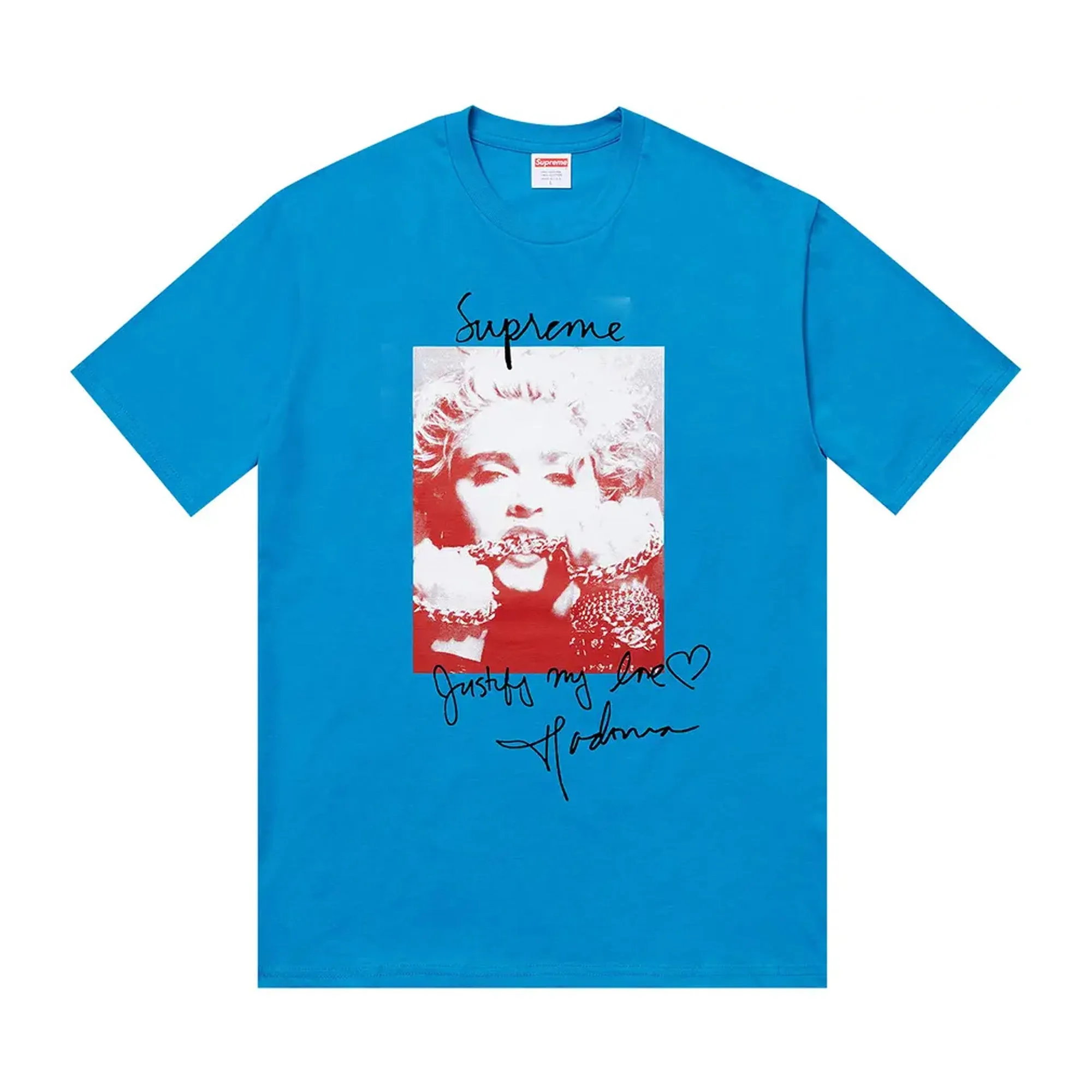 Supreme Madonna Tee Blue sold by PLUS
