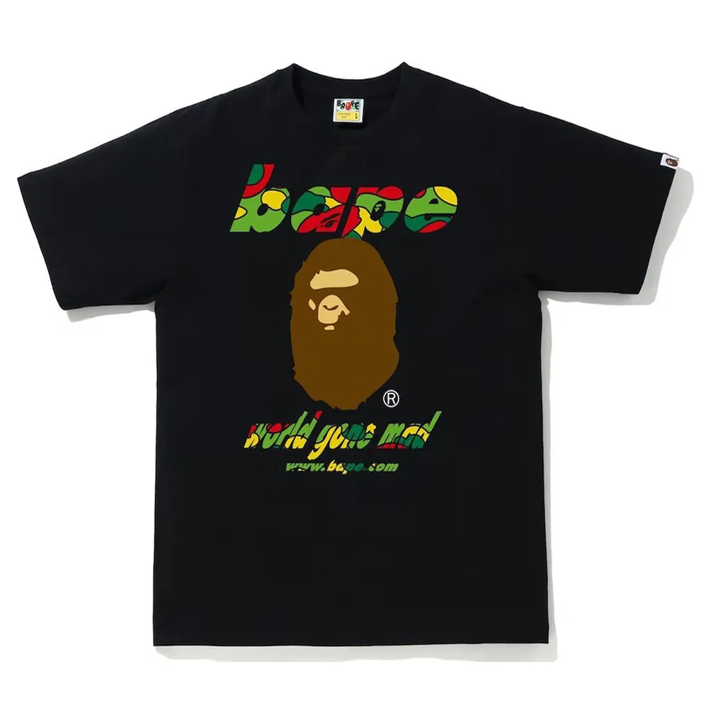 Bape Sta Camo WGM Ape Head Tee Black/Multi sold by PLUS