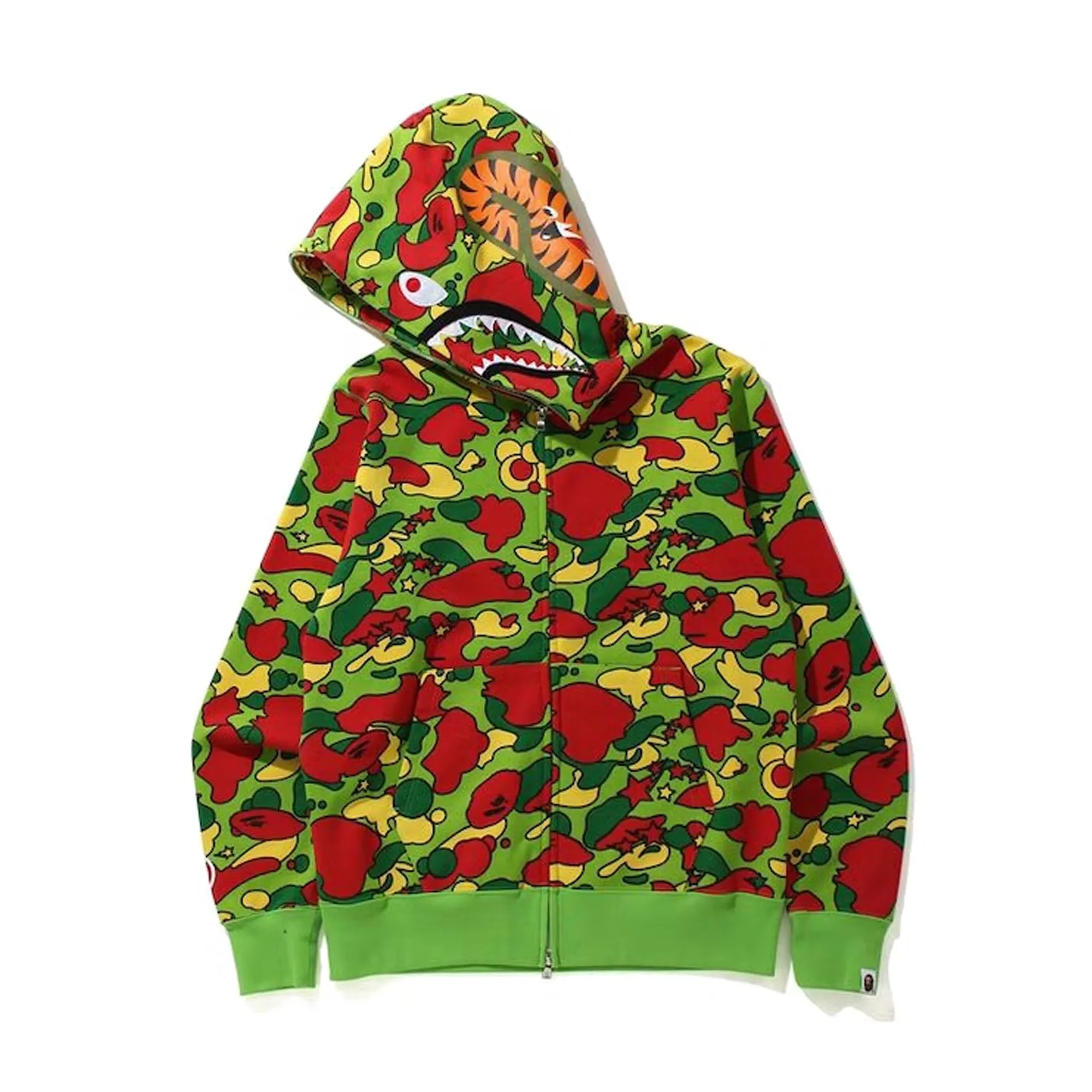 Bape Sta Camo Shark Full Zip Hoodie Green sold by PLUS product image thumbnail 2