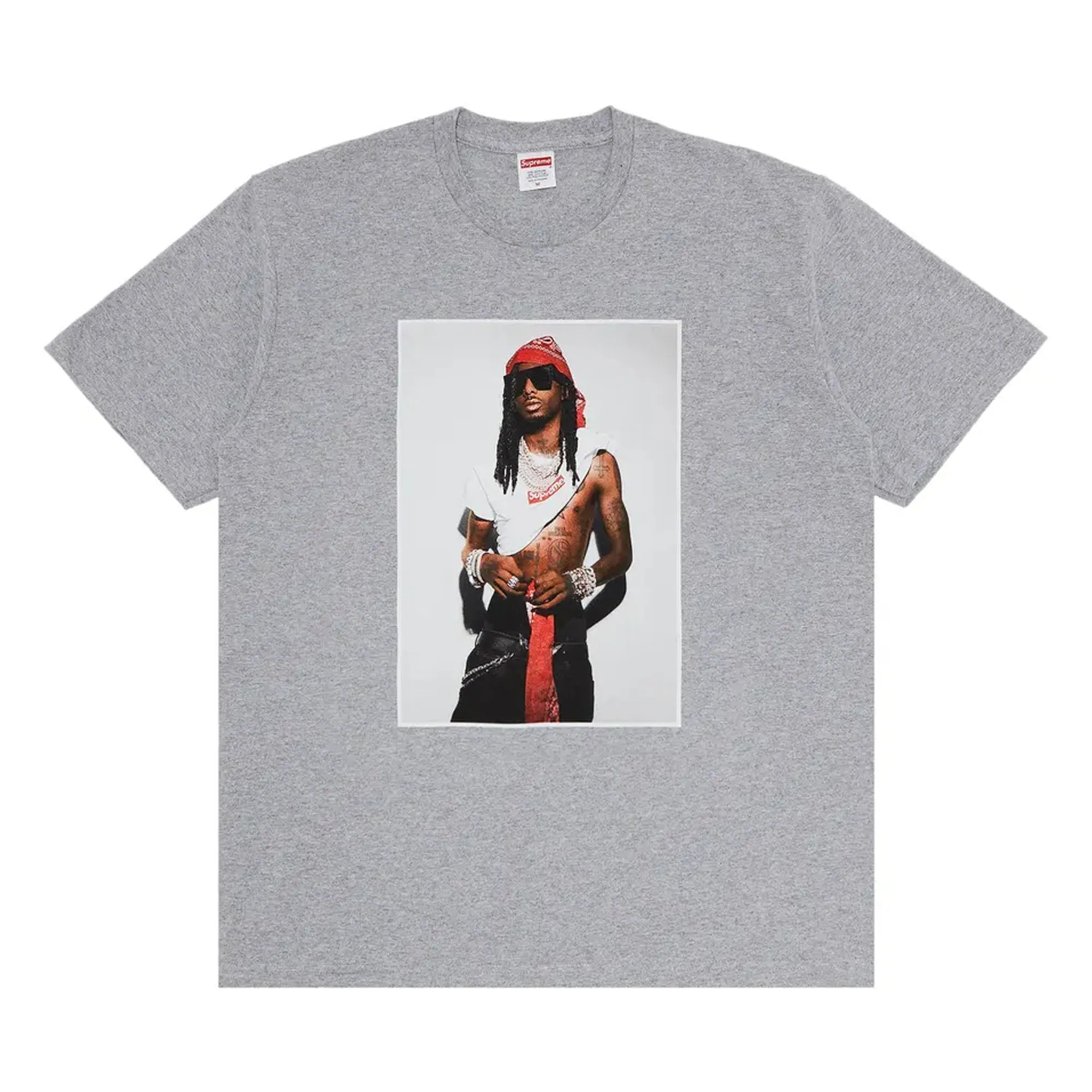 Supreme Playboi Carti Tee Heather Grey sold by PLUS