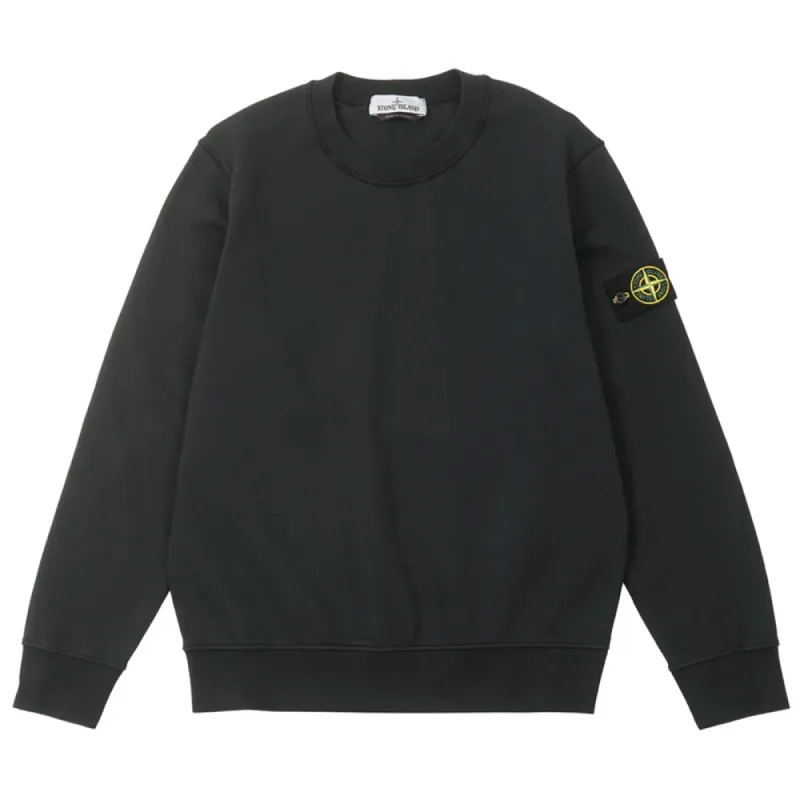 Stone Island Cotton Fleece Crewneck Sweatshirt Navy sold by PLUS