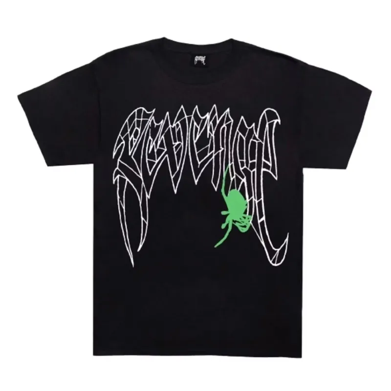 Revenge Spider Tee Black Green sold by PLUS