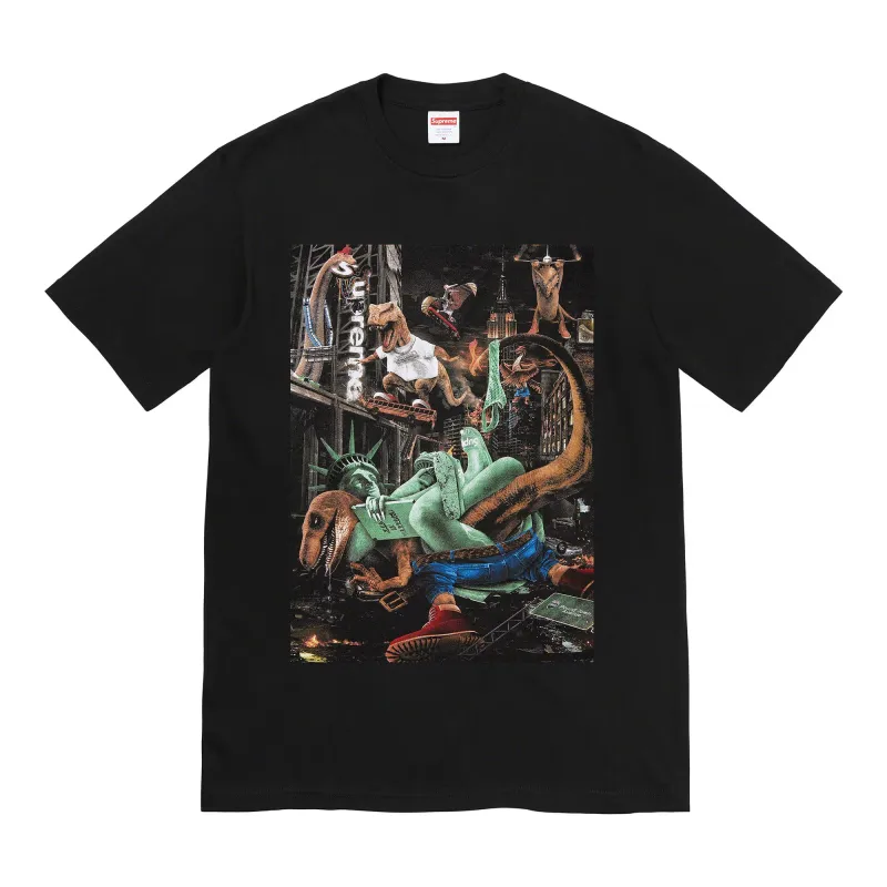 Supreme T-Rex Tee Black sold by PLUS