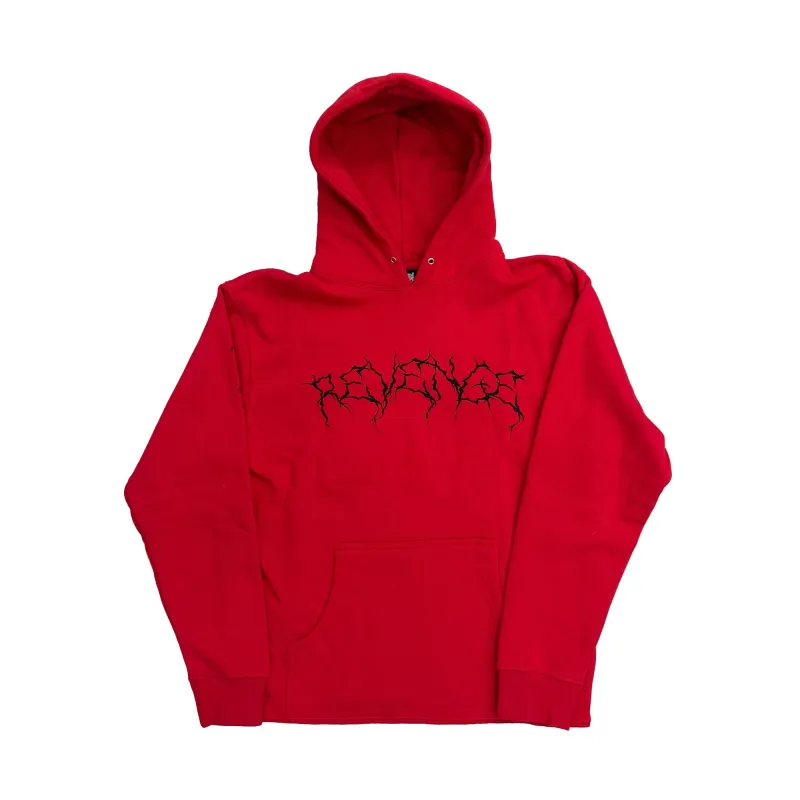Revenge x Ski Mask Lightning Logo Hoodie Red sold by PLUS