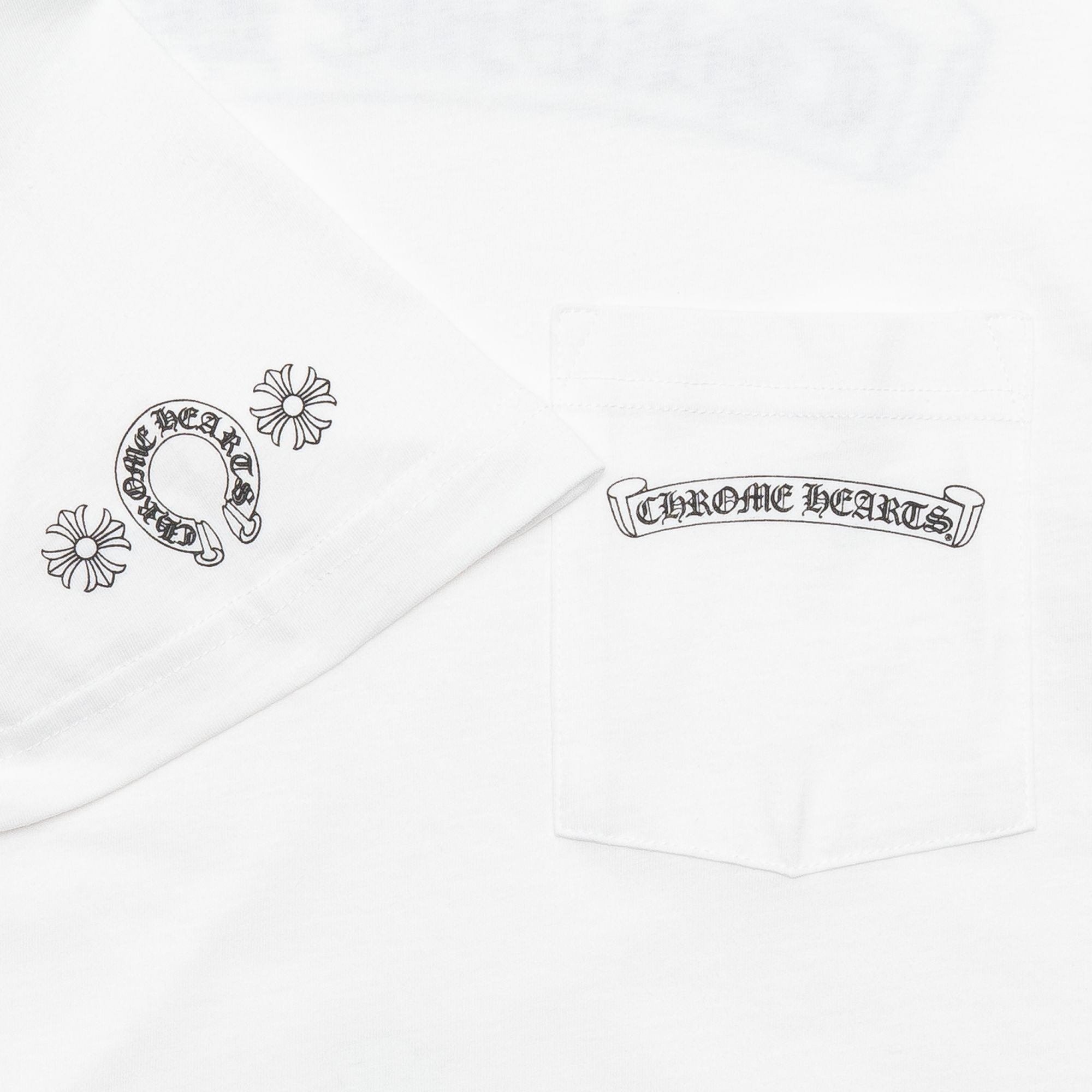 Chrome Hearts Multi Color Cross Scroll Tee White sold by PLUS product image thumbnail 4