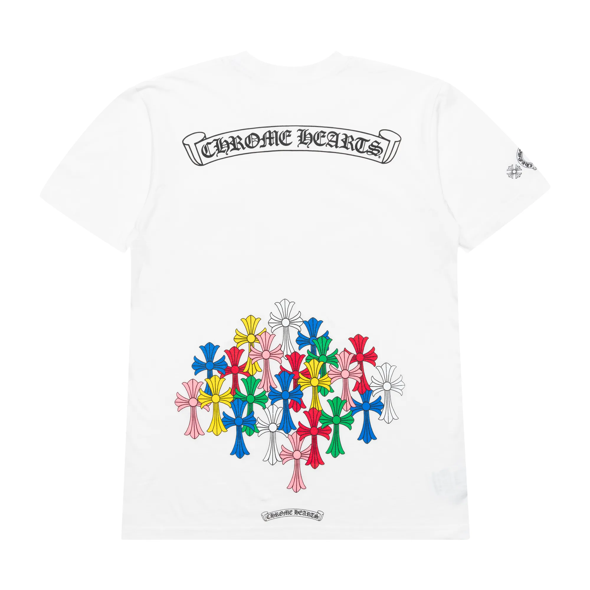 Chrome Hearts Multi Color Cross Scroll Tee White sold by PLUS