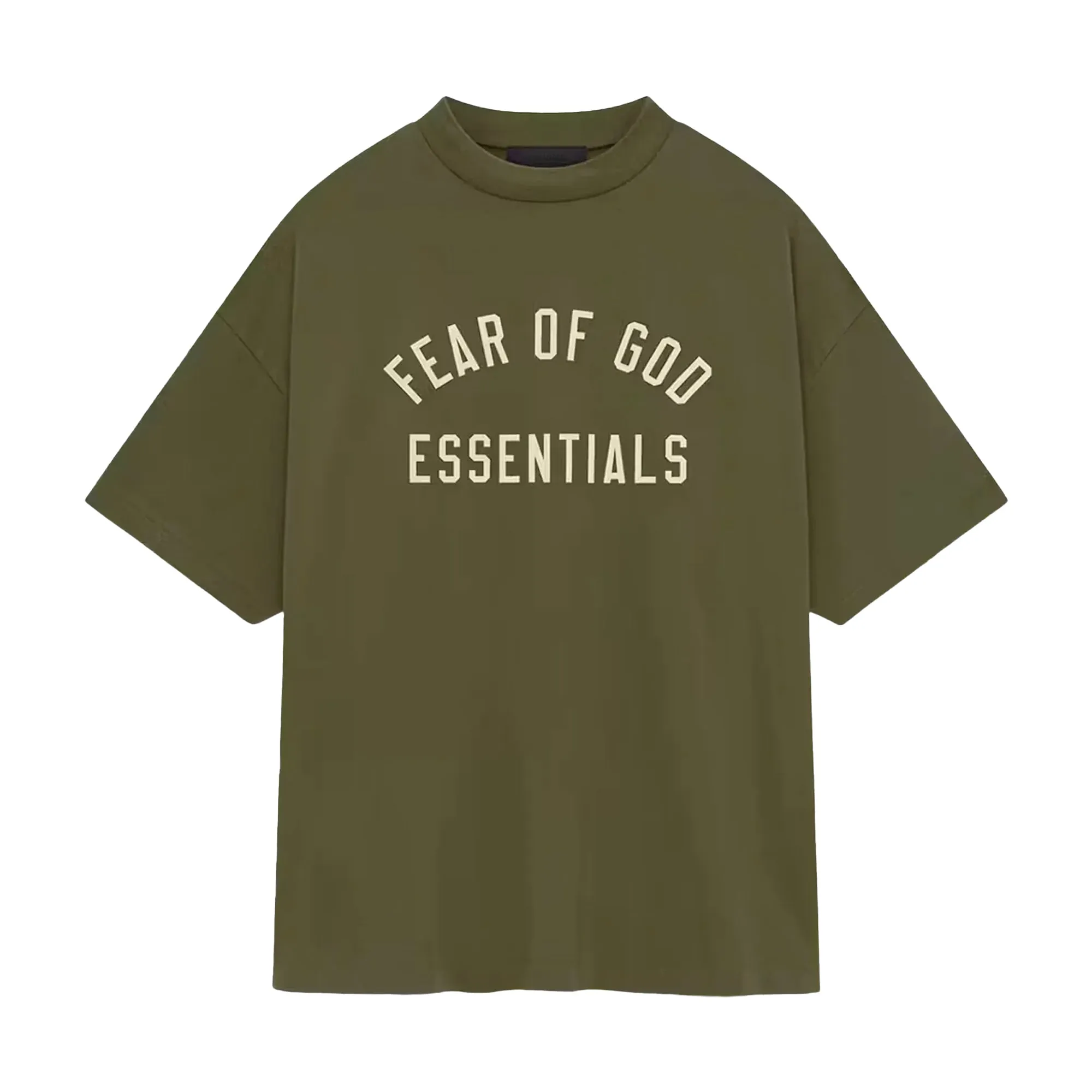 FOG Essentials Jersey Crewneck Tee Military sold by PLUS
