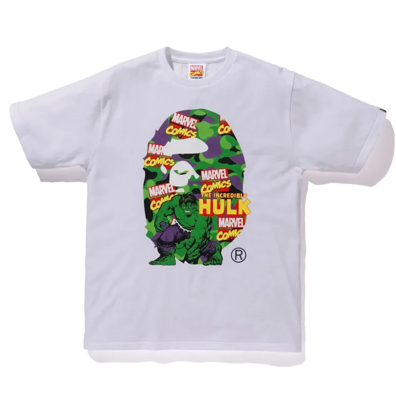 BAPE x Marvel Comics Camo The Hulk Tee sold by PLUS