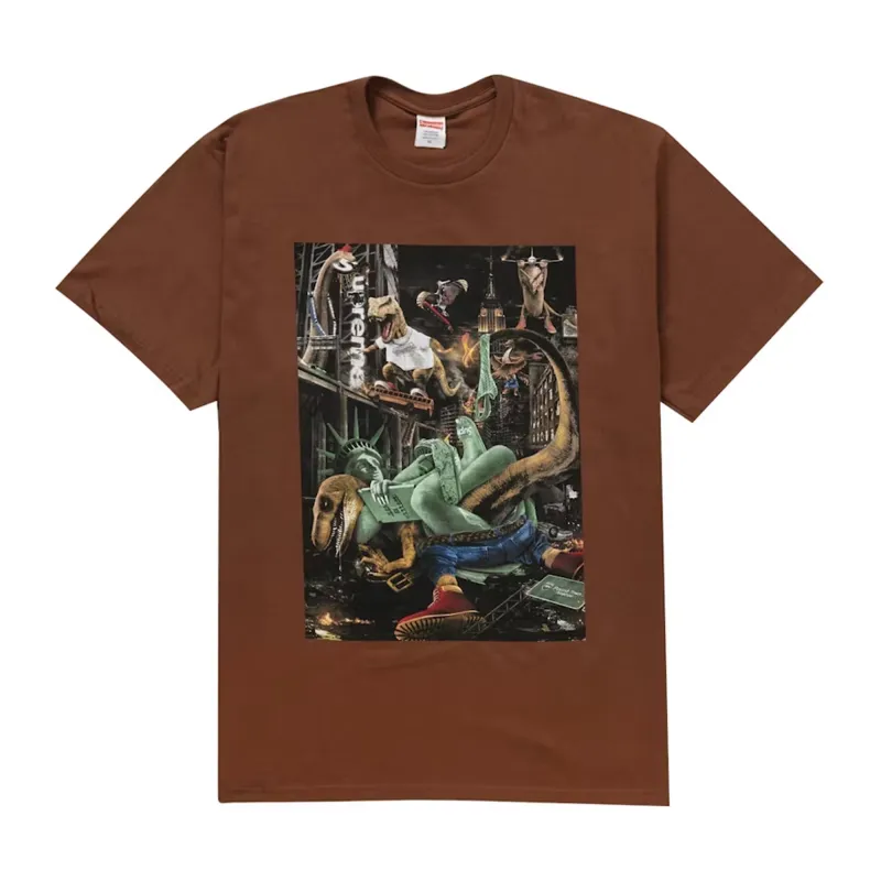 Supreme T-Rex Tee Brown sold by PLUS