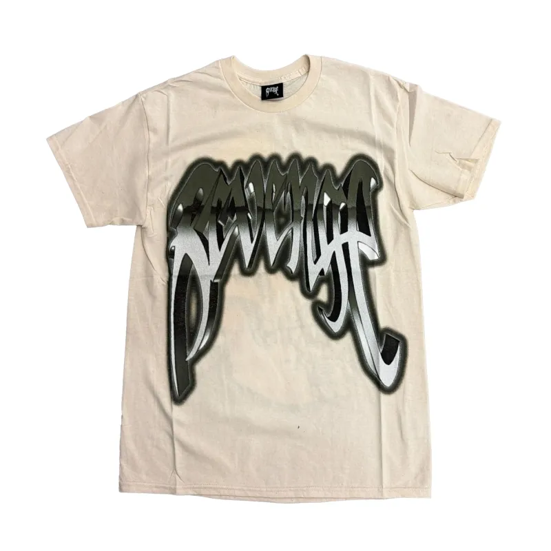 Revenge Chrome Arch Tee Cream sold by PLUS