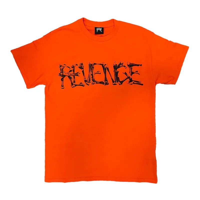 Revenge x Lil Durk Bones Tee Orange sold by PLUS