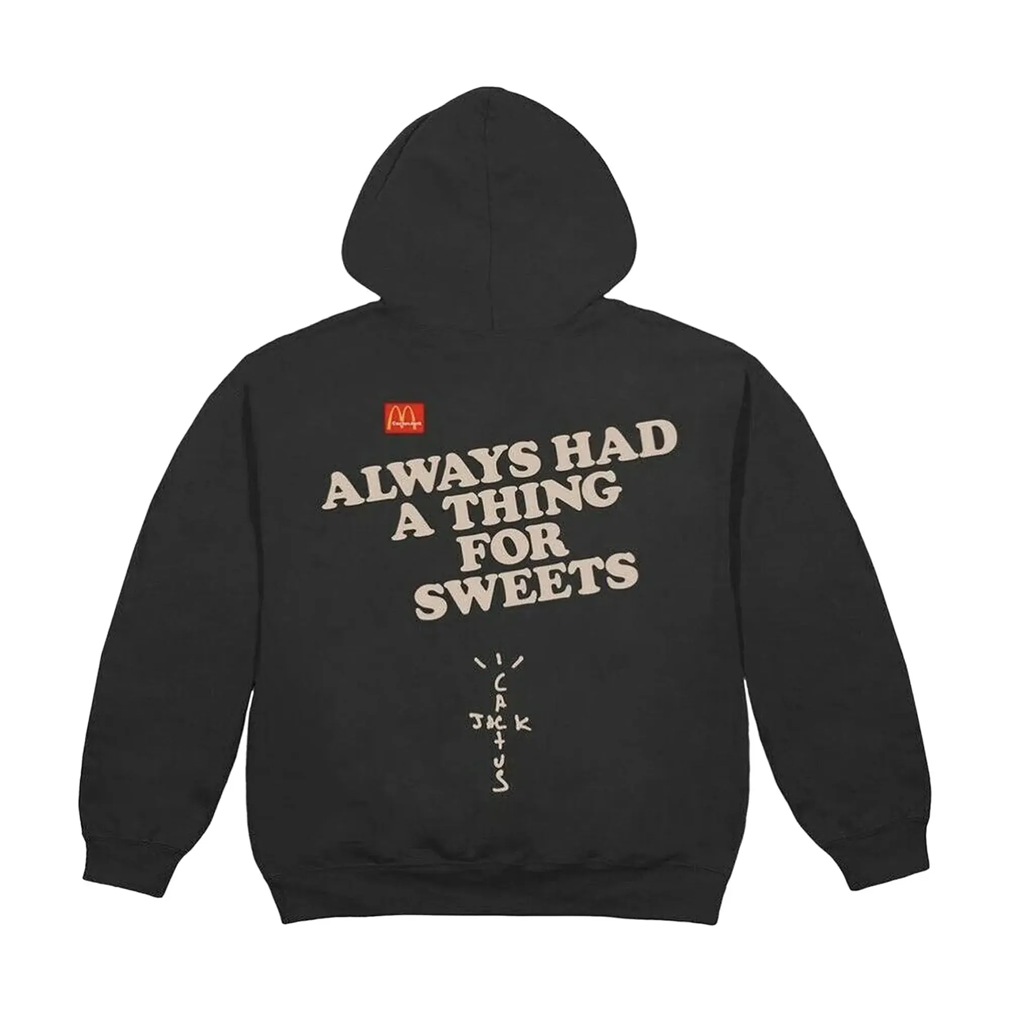 Travis Scott x McDonalds Apple Pie Hoodie Washed Black sold by PLUS