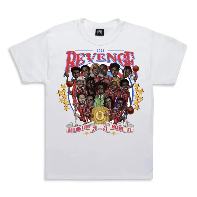 Revenge Rolling Loud Tee White sold by PLUS